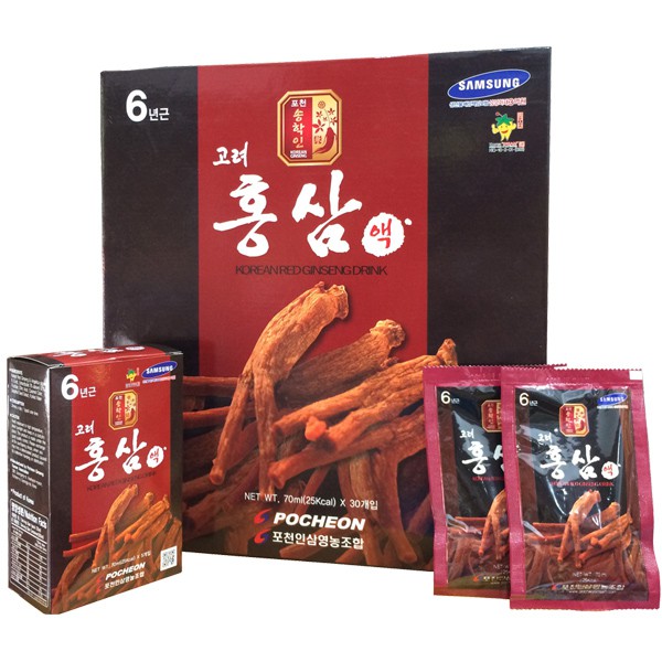 TPCN Nước hồng sâm Pocheon Hàn Quốc 6 năm tuổi (hộp 30 gói)