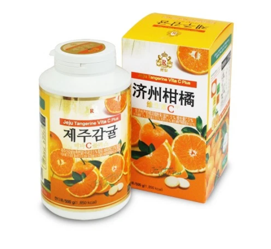  TPCN Kẹo ngậm Vitamin C Jeju Tangerine Vita C Plus 500g 